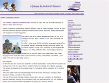 Tablet Screenshot of italian-language-schools.net